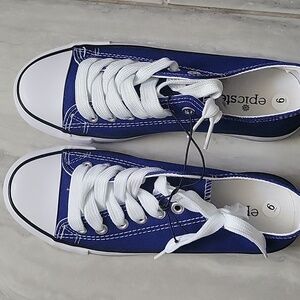 Epic Step Low Top Cap Toe Tennis Shoes Cobalt Size 6